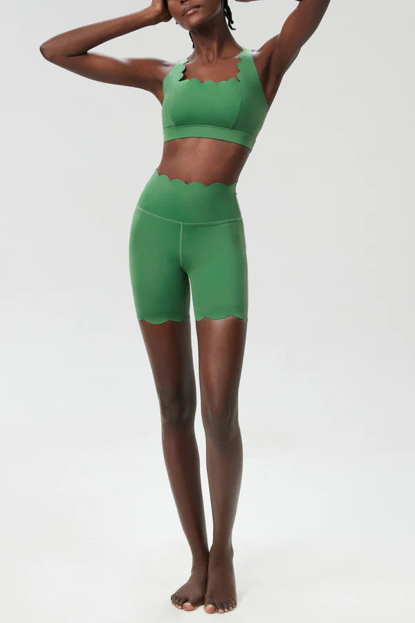 Bela One Shouder Wave Bodycon Pants Set