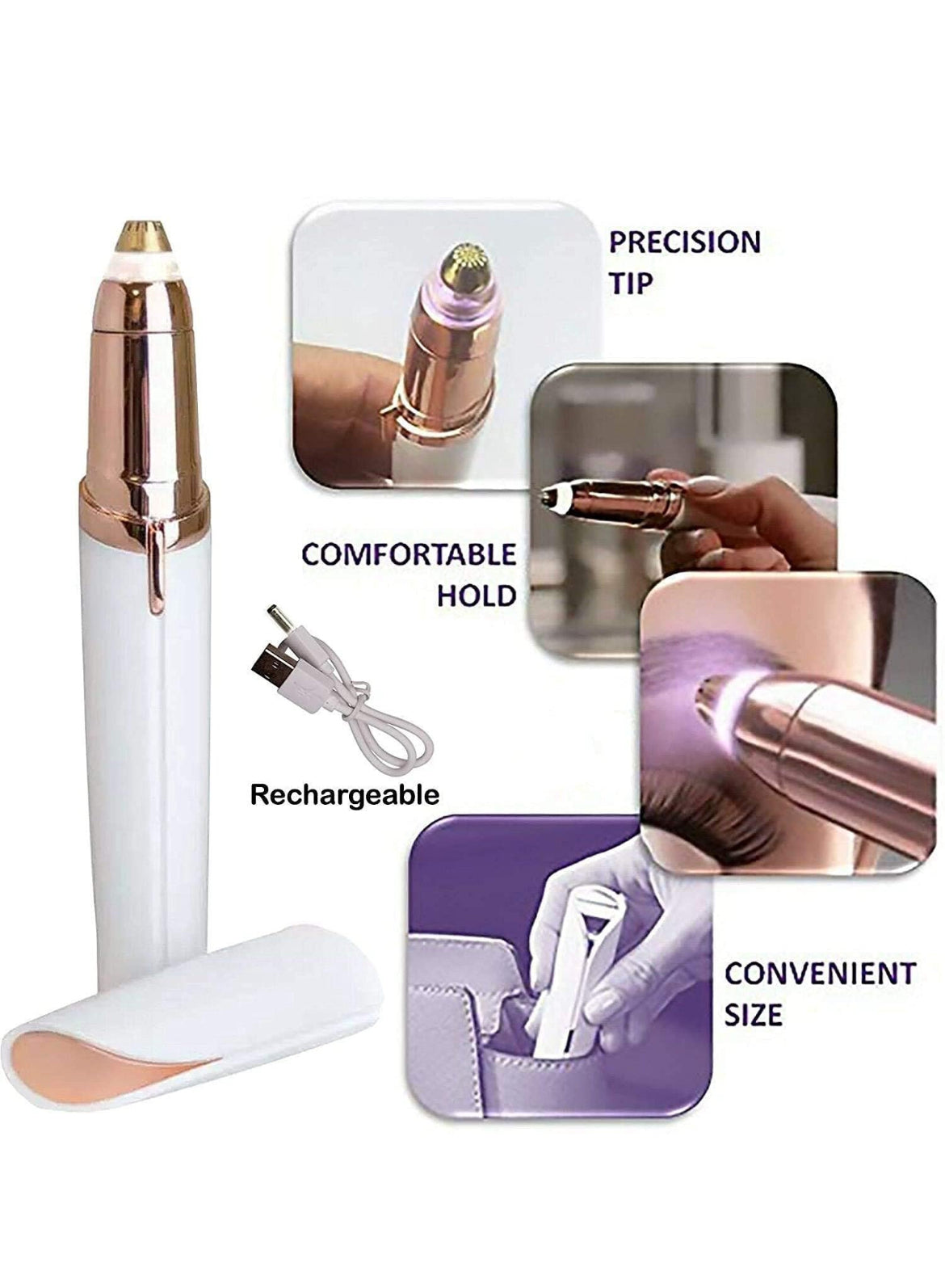 BrowBliss - Rechargeable Eyebrow Trimmer for Women