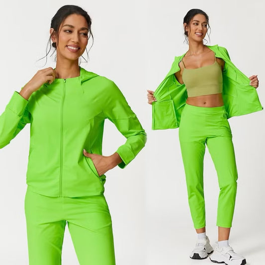 Luxe Motion Hooded Tracksuit Set