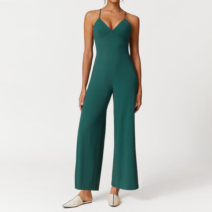 V-Neck Flare Yoga Bodysuit