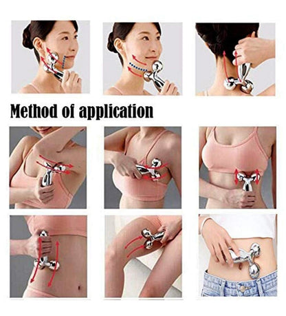 3D Rechargeable Body Sculpting Massager | Deep Tissue Slimming Massage Tool for Arms, Waist, Legs & Back