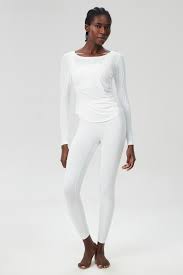 Long Sleeve Ruched Yoga Jumpsuit